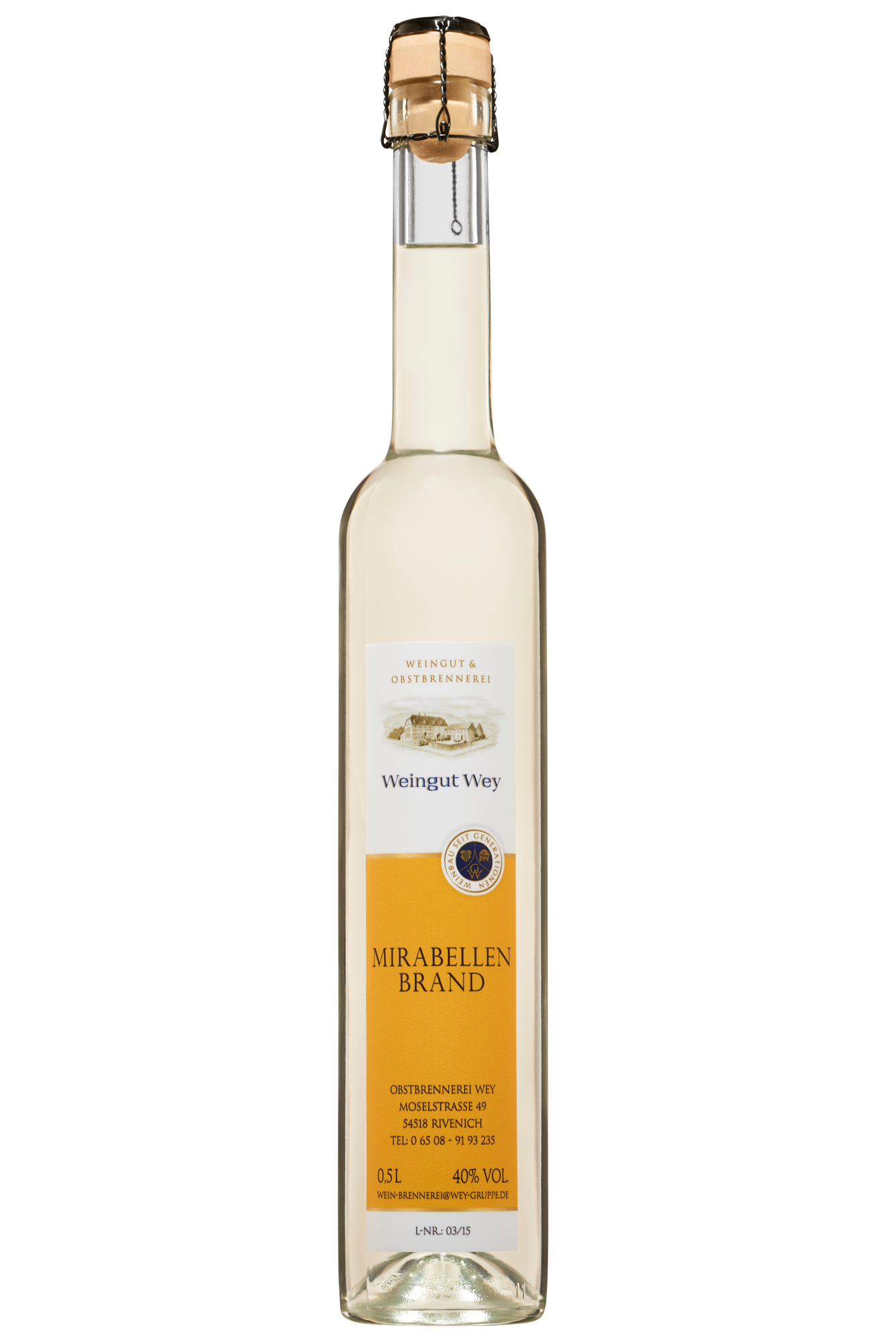 Mirabellenbrand Weingut Wey