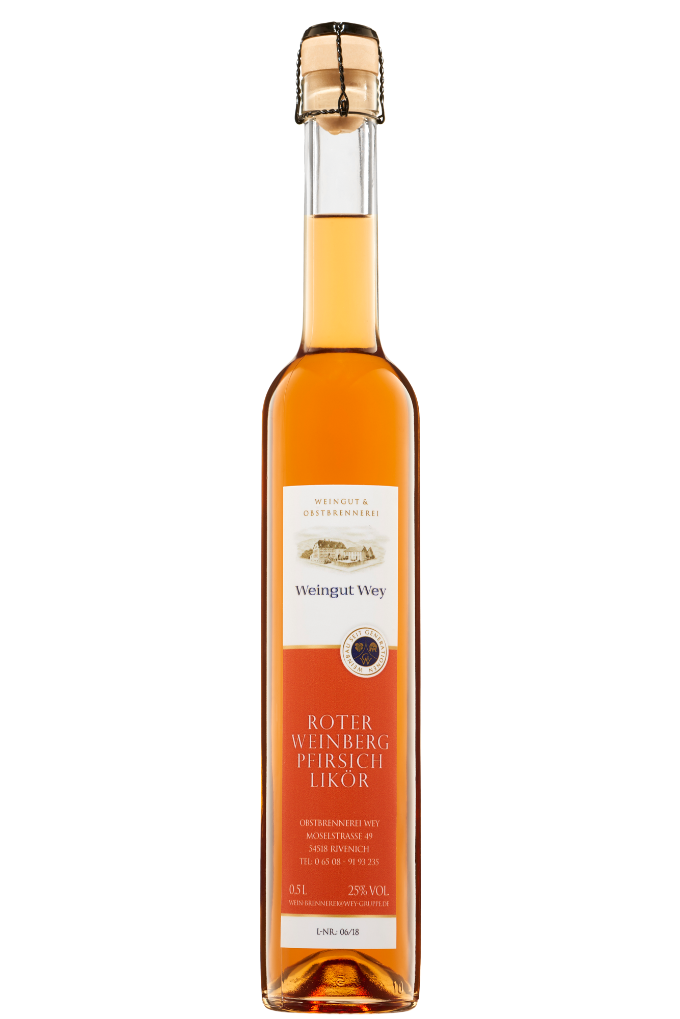 Weinbergpfirsichlikör Weingut Wey